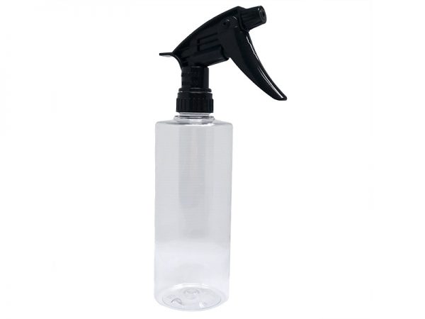 Clear PET Spray Bottle 500ml With Black Trigger Sprayer Eround