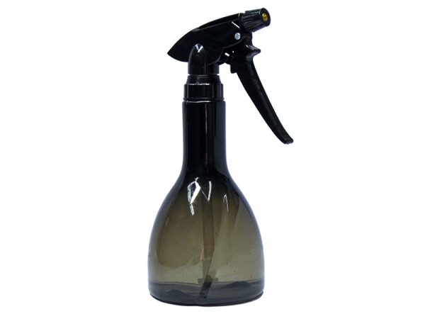 Translucent Black PVC Spray Bottle 500ml with Black Trigger Spray