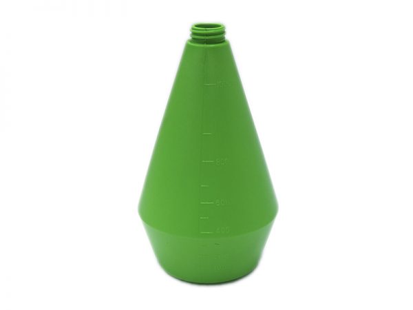 Green HDPE Plastic Bottle, Specialty Shapes