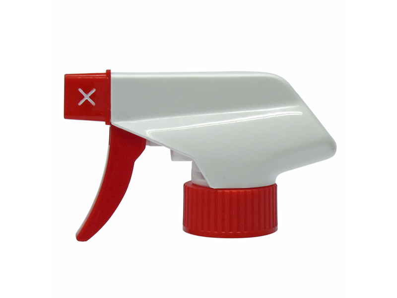 Red White Chemical Resistant Trigger Sprayer