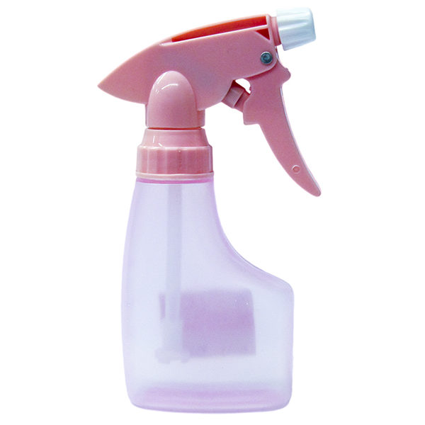 Translucent Pink HDPE Spray Bottle 180ml with Pink Sprayer