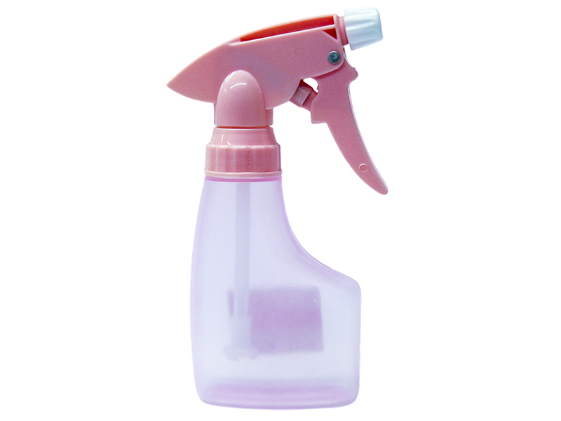 Translucent Pink HDPE Spray Bottle 180ml with Pink Sprayer
