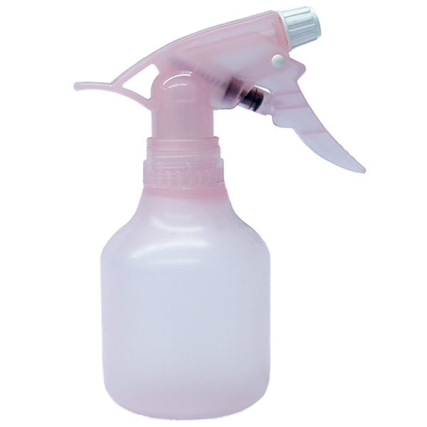 Translucent Pink PP Spray Bottle 240ml with Translucent Pink Sprayer