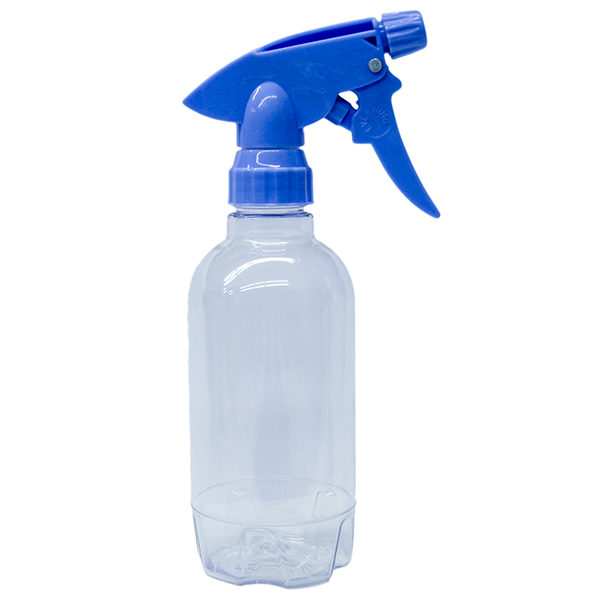 Clear PET Spray Bottle 320ml with Blue Sprayer