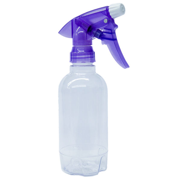Clear PET Spray Bottle 320ml with Translucent Purple Sprayer