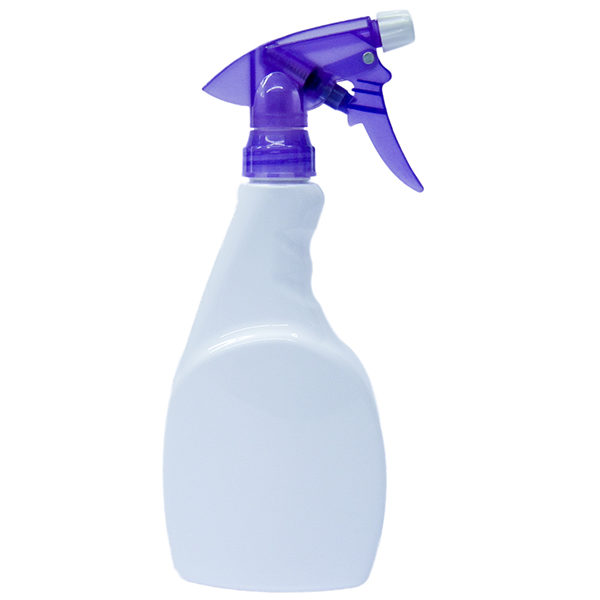 White PET Spray Bottle 500ml with Translucent
Purple Trigger Sprayer