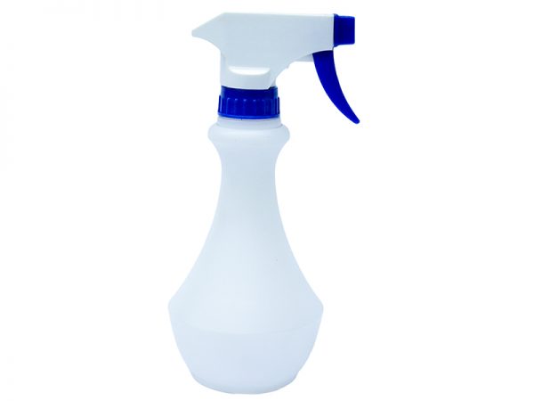 Translucent White HDPE Spray Bottle 280ml with Blue White Sprayer