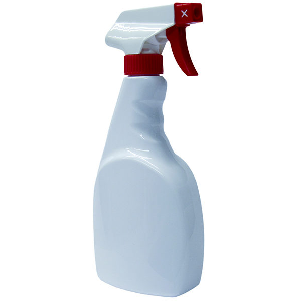 White PET Spray Bottle, Red White Trigger Sprayer
