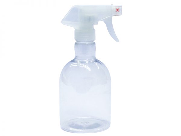Clear PET Spray Bottle 450ml with Clear Sprayer