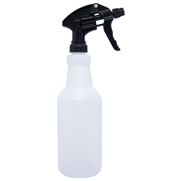 Translucent White HDPE Spray Bottle 780ml with Black Sprayer | spraybottles.com.tw