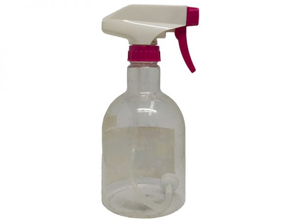 Clear PET Spray Bottle 450ml with Pink White Sprayer | Spray Bottles Supplier | Eround