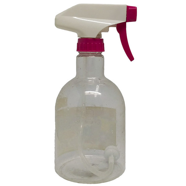 Clear PET Spray Bottle 450ml with Pink White Sprayer | Spray Bottles Supplier | Eround