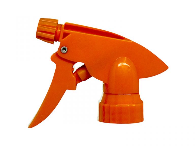 Orange Chemical Resistant Trigger Sprayer Eround Spray Bottles 1581