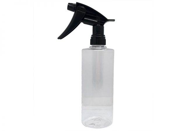 Clear PET Spray Bottle 500ml with Black Trigger Sprayer | Spray Bottles Supplier | Eround