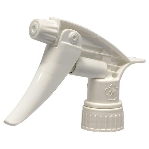 All White Chemical Resistant Trigger Sprayer