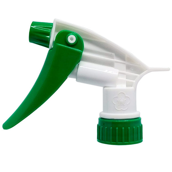 Green White Chemical Resistant Trigger Sprayer | Eround Spray Bottles | Taiwan Supplier
