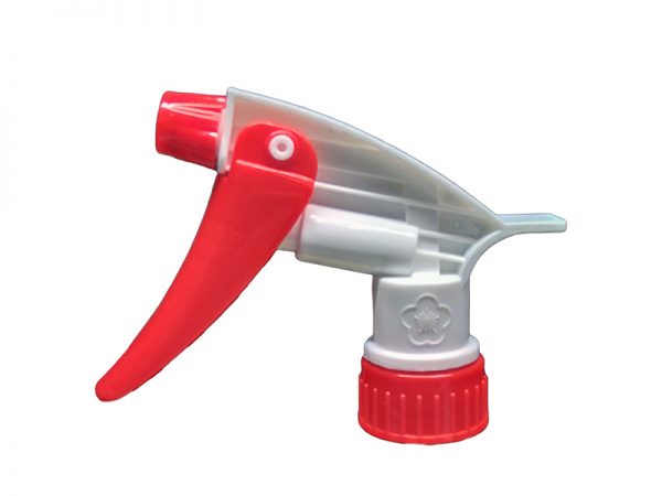 Red White Chemical Resistant Trigger Sprayer Plum Series 2578