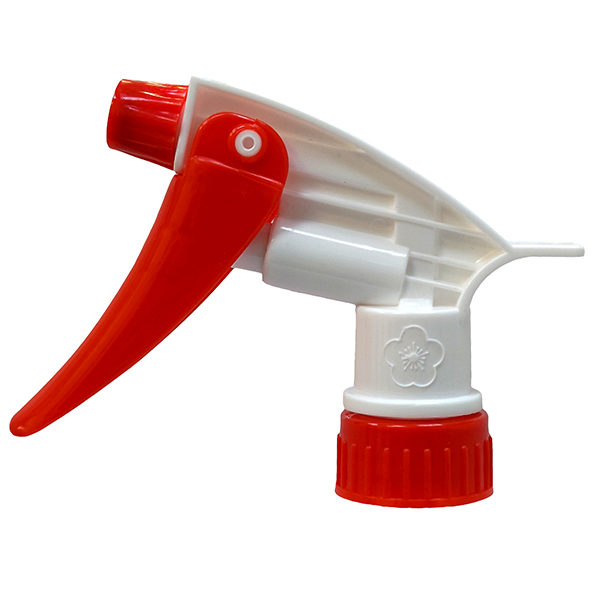 Red White Chemical Resistant Trigger Sprayer, Plum Series