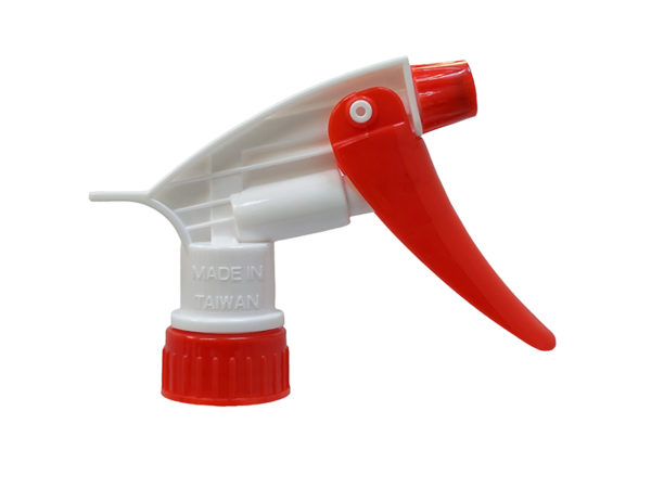 Red White Chemical Resistant Trigger Sprayer, Plum Series