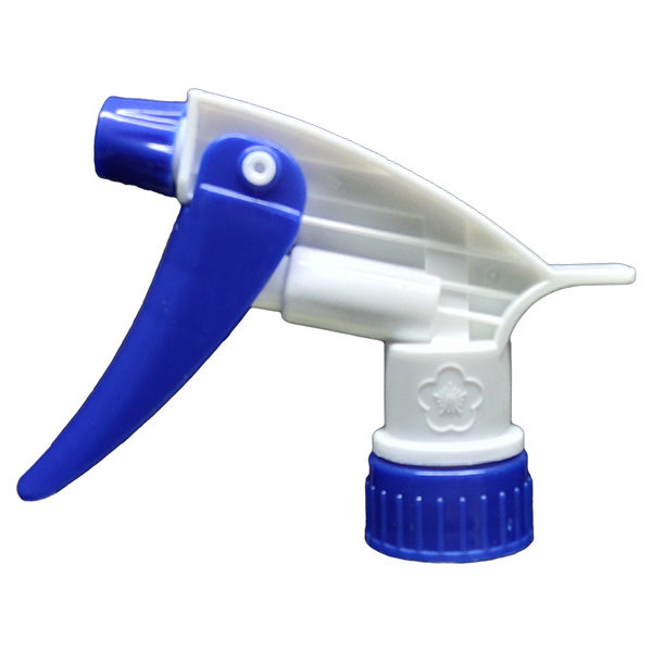 Blue White Chemical Resistant Trigger Sprayer, Plum Series