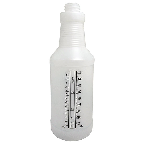 750ml HDPE Bottle with Ounce, Milliliter and Dilution Rate