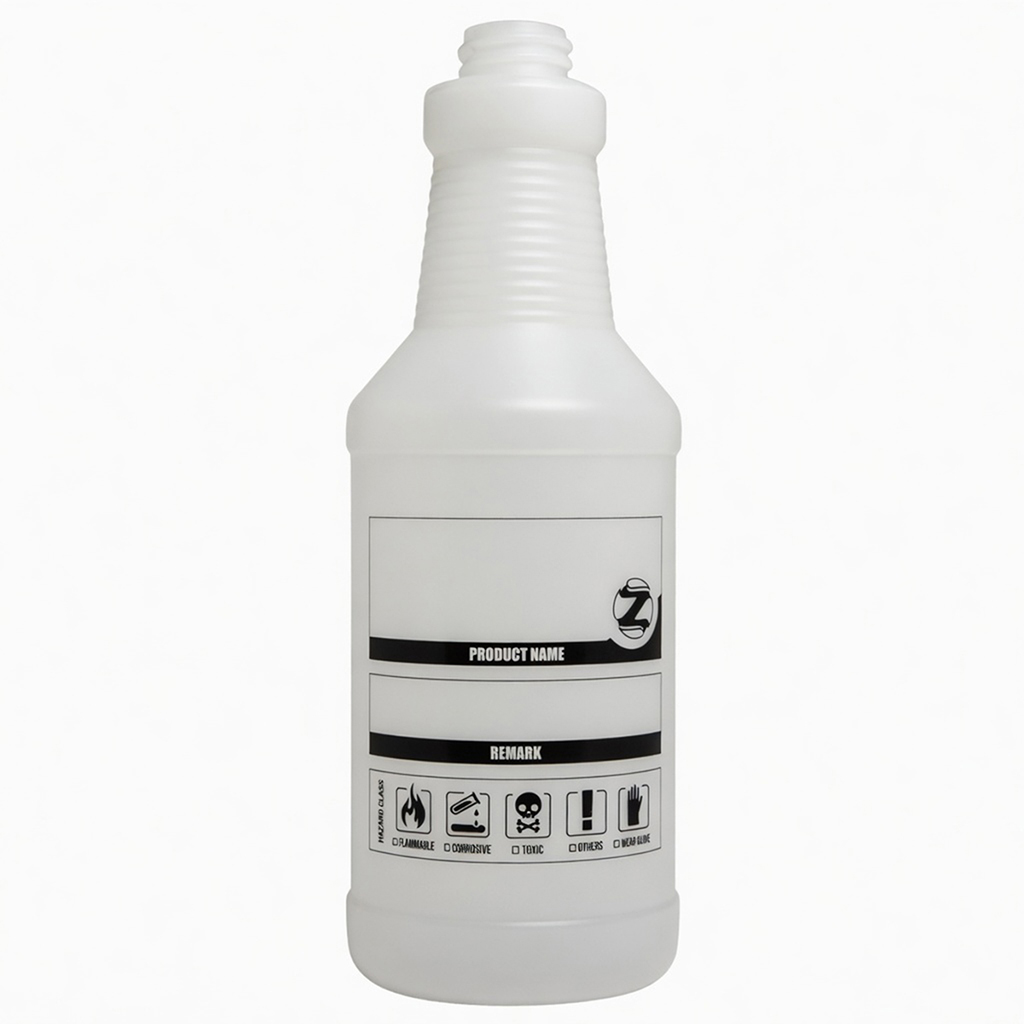 750ml HDPE Bottle with Ounce, Milliliter and Dilution Rate