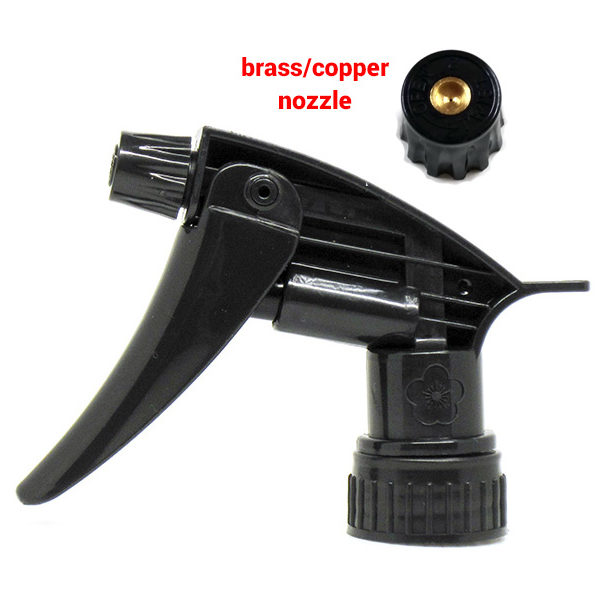 Black Chemical Resistant Trigger Sprayer with Copper Nozzle