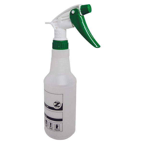 500ml HDPE Bottle with Graduated Measure and Green White Trigger