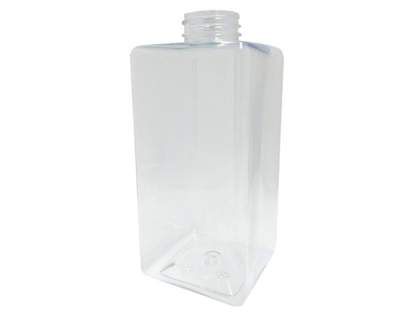 500ml Square Column Clear PET Plastic Bottle