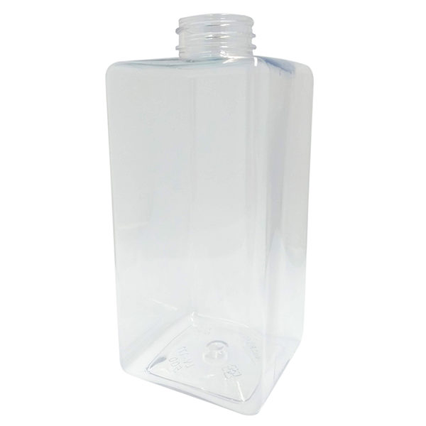 500ml Square Column Clear PET Plastic Bottle