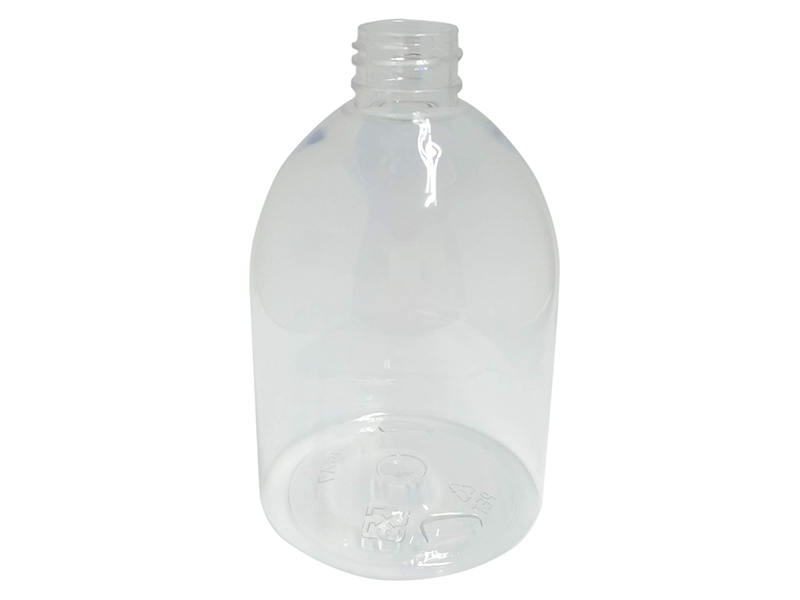 300ml Round Shape Clear PET Plastic Bottle