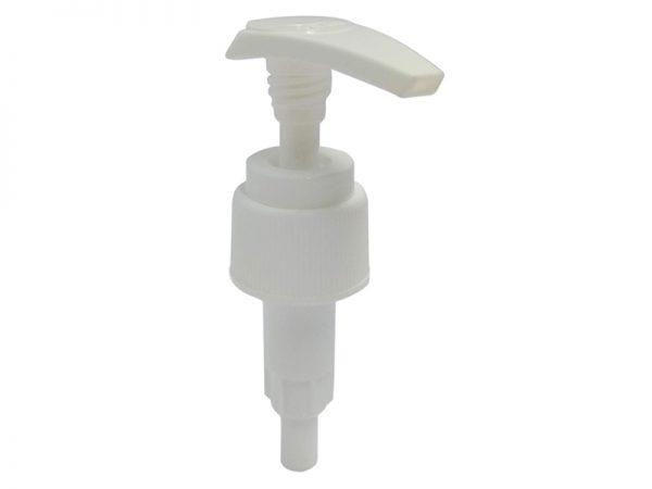 Plastic White 2 CC Lotion Soap Pump with Down-Lock