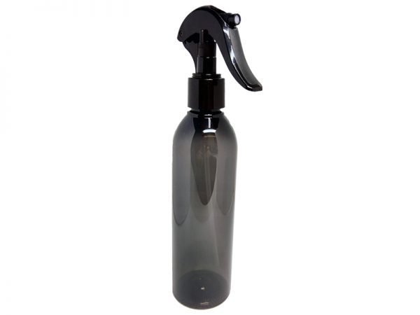 Translucent Black PET Spray Bottle 250ml with Black Trigger