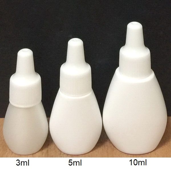 PE Mini Dropper Bottles with Inner Plug and Thread Cap - HOS Series