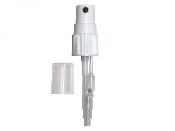 Double Tube Upside Down White Mist Pump Sprayer with Cover 18/415
