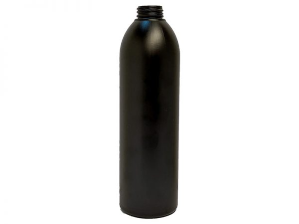 Fine Black HDPE Plastic Bottle 500ml