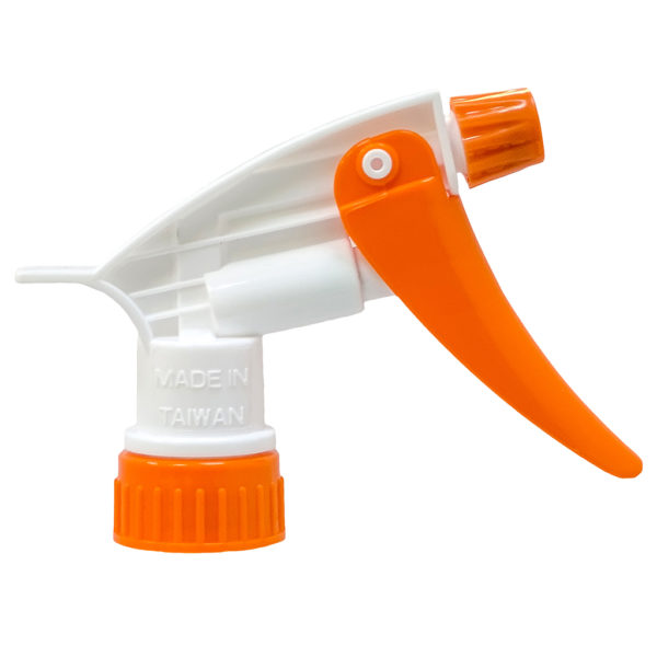 Brass Nozzle White Chemical Resistant Trigger Sprayer with Orange Trigger
