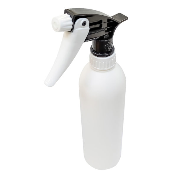 Elegant White HDPE Chemical Resistant Spray Bottle 500ml