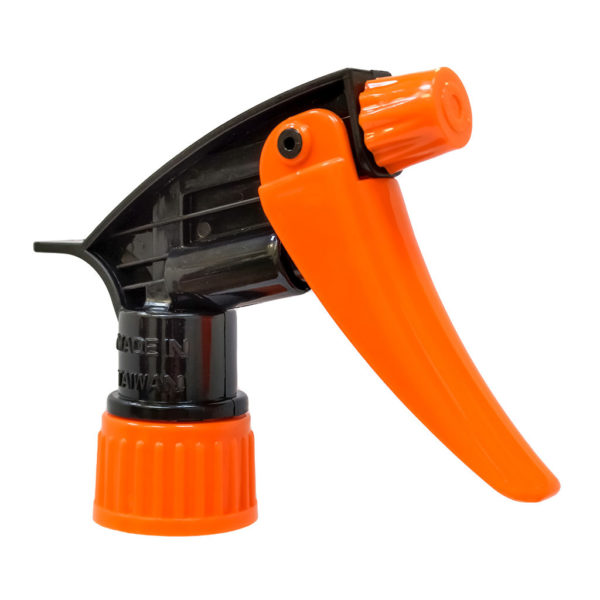 Orange Black Chemical Resistant Trigger Sprayer, 28/410