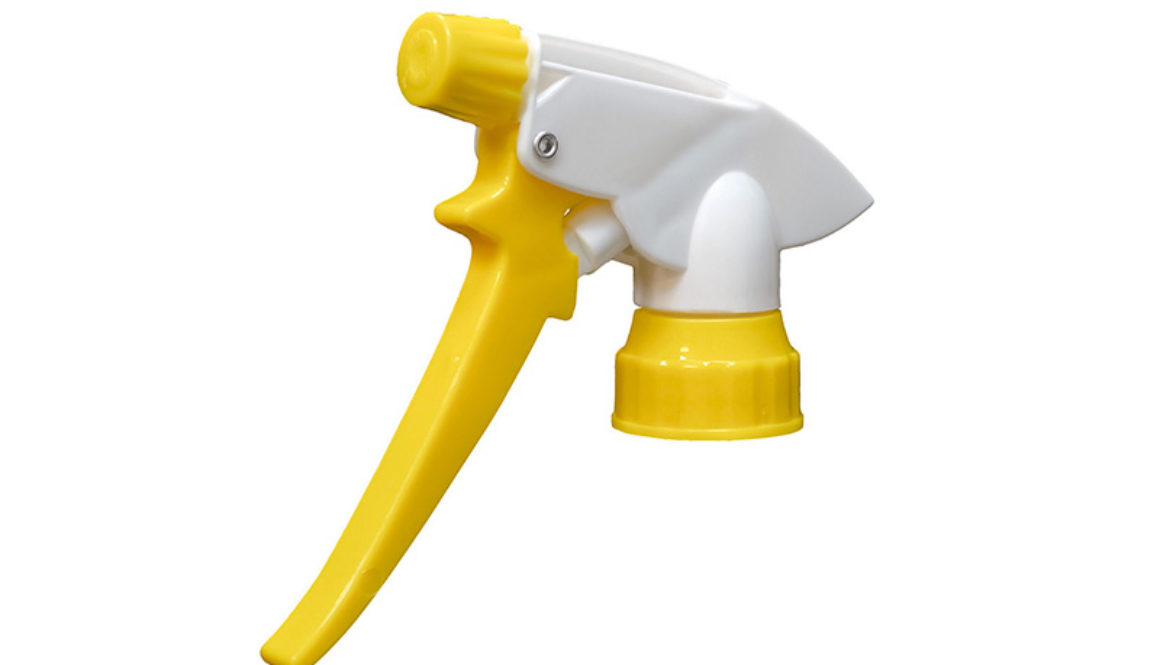 SBS359009 Yellow-White Chemical Resistant Long Trigger Sprayer