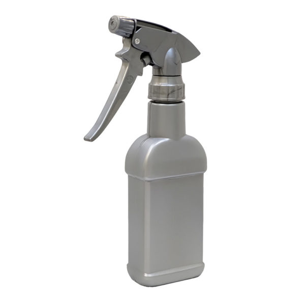 270mL Silver HDPE Long Trigger Spray Bottle