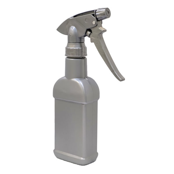 270mL Silver HDPE Long Trigger Spray Bottle