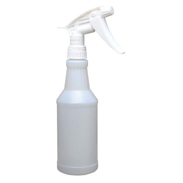 SBY905001 - PRO Translucent HDPE Plastic Bottle 500mL with White Trigger Sprayer