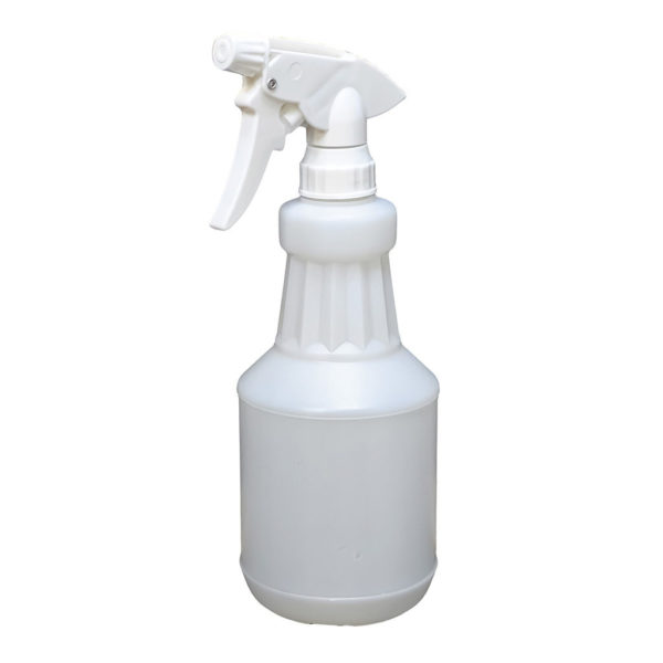 HDPE Plastic Bottle 650mL with White Trigger Sprayer