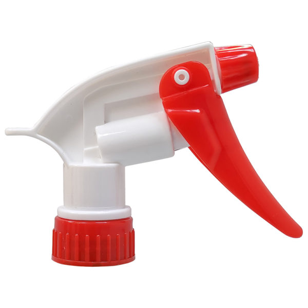 Red White Chemical Resistant Trigger Sprayer 1.5cc 28/400