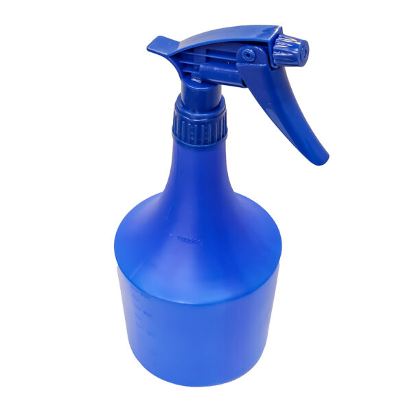Blue HDPE Bottle 1000mL with All-Blue NBR Trigger Sprayer