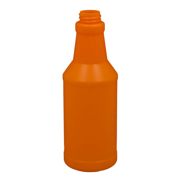 Orange HDPE Plastic Bottle 500mL 28/400